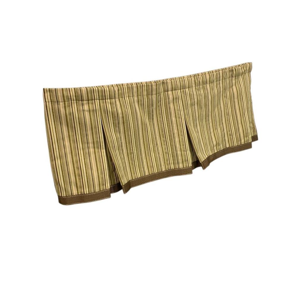 Smith + Noble Set of 2 Pocket Pleated Valance Curtains 48 x 18 Inches